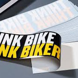 Reverse Clear Sticker With White Lamination