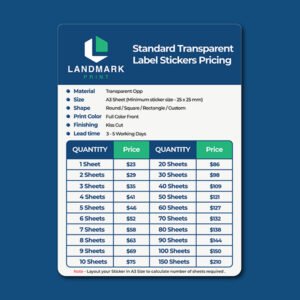 Standard Transparent Label Stickers